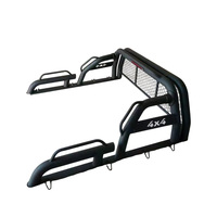 Barra antivuelco de doble tubo con malla protectora para cabina, kit de accesorios de modificación para la caja de la camioneta JAC Hunter T9, barra deportiva.