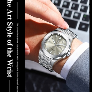 POEDAGAR Luxury Man <b>Watch</b> Square Waterproof Luminous Date Week Men <b>Watch</b> Stainless Steel Quartz Men's <b>Watches</b> Reloj - Product Image 2