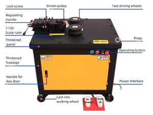 Machine à cintrer automatique multifonctionnelle d'arc de barre d'acier avec des machines à cintrer de barre ronde de moteur - Product Image 3