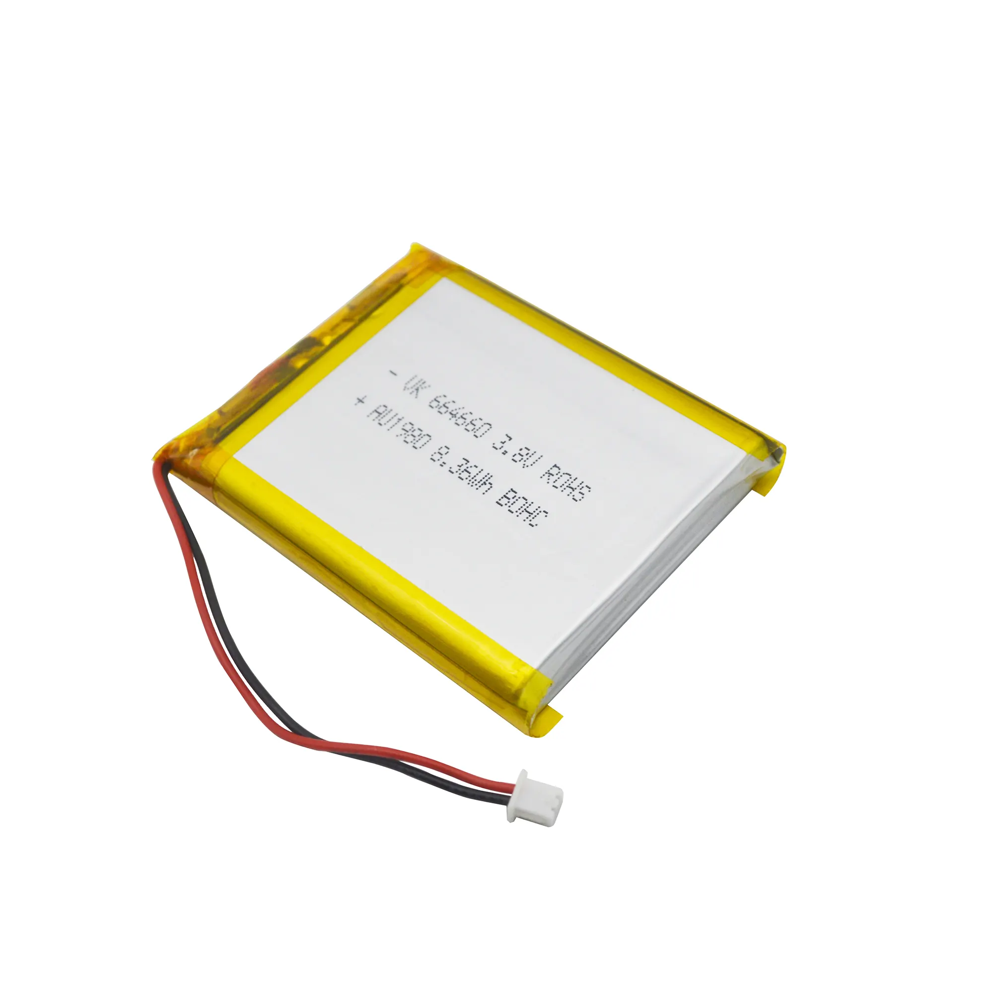 Prix usine 3.7V 2200mAh 664660 Rechargeable au lithium Li-ion Polymère batterie avec PCM Pour La Lumière Solaire Intelligente Porter