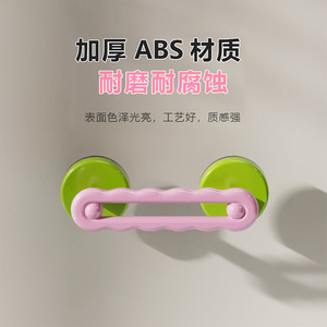 Barres d'appui de sécurité pour salle de bain avec ventouse, sans perçage, poignées antidérapantes pour douche, personnes âgées, matériau ABS, capacité de charge 10 kg - Product Image 3