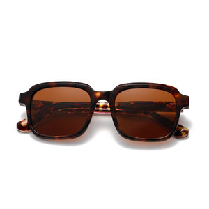 Lunettes de soleil de luxe pour femmes, monture en acétate, légères, polarisées, anti-radiation, UV400, ovales, avec logo personnalisé - Product Image 1