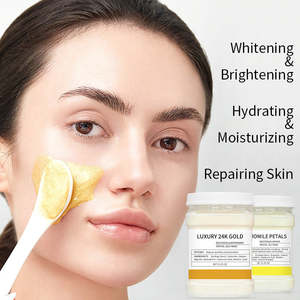 Máscara de clareamento facial, spa natural, anti-envelhecimento, hidratante, pétalas de rosa, máscara de gelatina em pó - Product Image 2