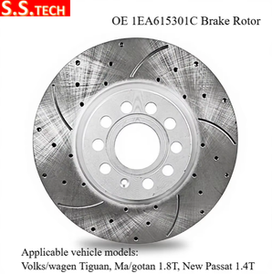 Discos de Freno de Hierro Fundido OE 1EA615301C a Precio de Mayoreo para Volk/swagen Tiguan, Ma/<span class=keywords><strong>gotan</strong></span> 1.8T, Nuevo Passat 1.4T - Product Image 1