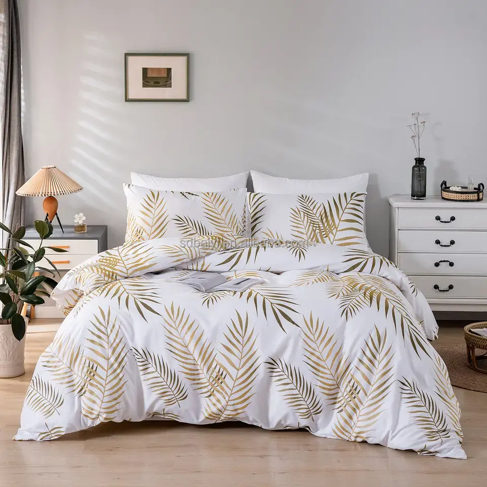 4 قطعة المنسوجات المنزلية طقم سرير قطني غطاء بطانية 3d حاف مجموعة غطاء أغطية سرير مجموعة المصنوعة في الصين