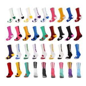 Calcetines acolchados de compresión para baloncesto profesional para hombre, calcetines Elite de alta calidad Con parte inferior de toalla, venta al por mayor, Unisex