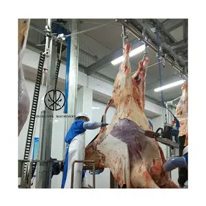 Muslim Factory Price Halal Cattle Butcher Equipment Meat Processing Conveyor For Cattle Slaughtering Production Line