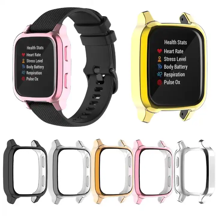 Protection Case For Garmin Venu SQ 2 SQ2 Smart Watch Plating TPU Soft Cover  Full Screen Protector Shell For Garmin Venu Sq Case