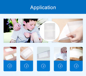 แผ่นก๊อซปลอดเชื้อแบบใช้แล้วทิ้ง แผ่นปิดแผลแบบมีกาวในตัว - Product Image 6