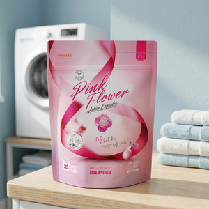 Topstep Famous Korea Wholesale Eco-Friendly Pink Flower Apparel Laundry <b>Detergent</b> Capsules Disposable Removes Fine Dust - Product Image 3