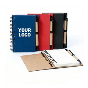 Personalized Notes With <b>Pens</b> Printing Notebooks for Students Kraft Paper Spiral Coil Notebook - Product Image 1