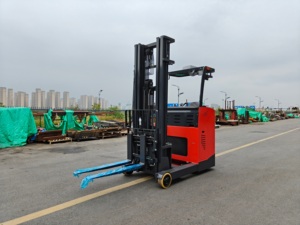 24V 2,0 ton elektrische vorkheftruck CQD-20D-50 50S zijdelings staande reachtruck met polyurethaanbanden - Product Image 5