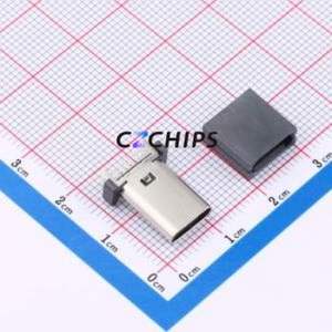 HC-TYPE-C-16P-LC02A USB Connector Through hole Component (THT) Connector Type-C Female Through Hole 16P - Product Image 1