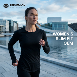 T-shirt de course personnalisable à coupe ajustée - Noir - Unisexe - Coupe classique - OEM disponible avec impression par transfert par sublimation - Respirant - Séchage rapide - Product Image 1