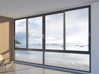 Nordamerikanisches Wohnzimmer-Schiebefenster nach NFRC-Standard mit thermischer Trennung und Wärmebrücke, Schiebe- und Stapelfenster