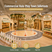 Module de jeu de rôle urbain : Marché alimentaire, Rue, Place, Façade de magasin, Route, Conforme ASTM, Zone de centre commercial