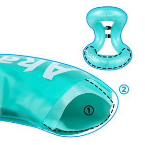 Chaleco de Natación Inflable Arakhan, 71N de Flotabilidad, 2 Cámaras de Aire, Ajustable para Adultos, Unisex, Uso en Verano - Product Image 4