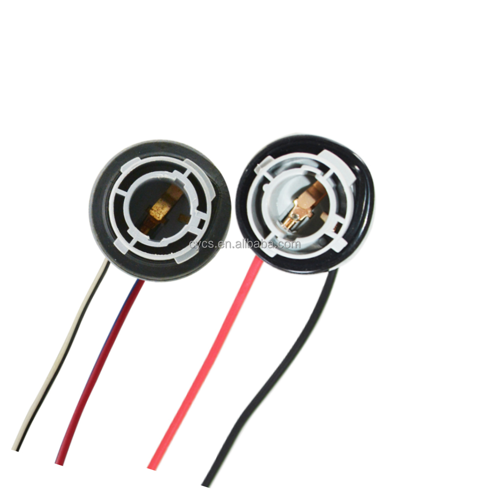 1156 BA15S LED Bulb Socket Car Turn Signal Light Harness Wire Durable