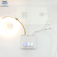 Miroir de salle de bain intelligent étanche IP44, interrupteur certifié ETL FCC, 110V-240V, variateur tactile intégré à 3 touches pour éclairage LED de miroir