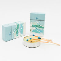 Allumettes de sécurité personnalisées en bois coloré, format boîte d'allumettes, prix de gros