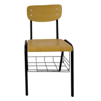 Chaise d'étude empilable moderne en métal avec tablette d'écriture pour étudiants, idéale pour l'école, la maison, le bureau, l'hôpital, l'extérieur – Qualité commerciale
