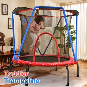 Trampoline Design No-<span class=keywords><strong>Gap</strong></span> pour enfants tout-petits intérieur extérieur petits trampolines pour bébé avec filet panier de basket - Product Image 2