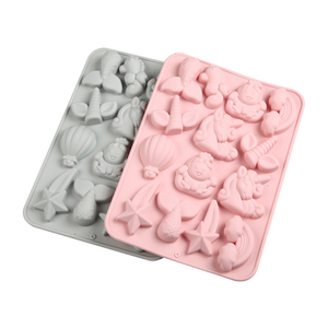 Stampo in Silicone Ecologico a 14 Cavità a Forma di <span class=keywords><strong>Sirena</strong></span> e Unicorno, per Barrette, Caramelle, Waffle e Cioccolato, per Pasticceria, di Cathylin - Product Image 4