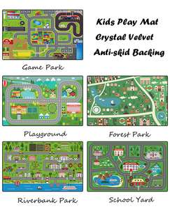 Alfombrillas de carretera para niños, mapa de coche de tráfico, juguetes educativos para niños y niñas, alfombra de carretera, alfombrilla de juego para bebé, Alfombra de Ciudad de dibujos animados, alfombra para sala de juegos - Product Image 6