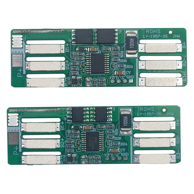 Lithium Battery protection Board BMS 3S 6A 11.1V LiFePO4 PCBA Product for Electronic Products with Built-in Temperature Control