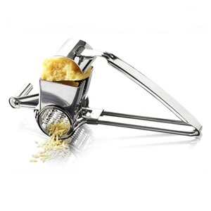 Cortador de Mantequilla con Rodillo, Molinillo de Queso Portátil, Rallador de Queso Giratorio Multifuncional de Acero Inoxidable para Cocina - Product Image 2
