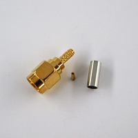 Câble d'antenne électrique RG316, connecteur coaxial RF à polarité inversée RP SMA mâle à sertir