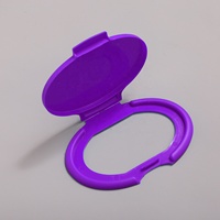Couvre-lingettes humides, couvercle d'étanchéité amovible, couvercle pour mouchoirs, couvercle en plastique à rabat, couvercle d'emballage en PP, couvre-gants jetables