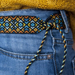 Ceinture en macramé artisanale, source de bonheur - Product Image 1
