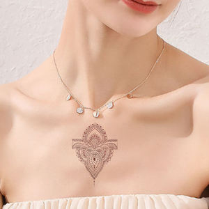 WENSHEN campioni gratuiti Full Hand Red hennè adesivi tatuaggio temporaneo <span class=keywords><strong>Henne</strong></span> Tatouage Marron hennè Tattoo Designs adesivi donna - Product Image 6