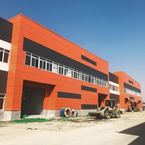 Промышленное складское здание, конструкционная стальная ферма, сборное складское строительство с чертежом