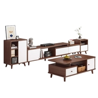 Meubles de maison en gros de l'usine de Foshan : Meuble TV de salon et table basse de haute qualité, en promotion