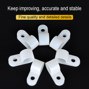 CE tiêu chuẩn nhỏ cáp cố định kẹp tự làm r loại dây điện Nhựa Nylon Cáp kẹp OEM ODM thép kim loại ống nhựa - Product Image 4