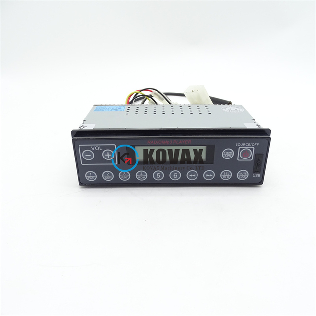 KOVAX High Quality diesel Engine Parts Excavator Music Switch Radio