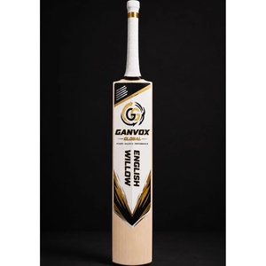 Batte de cricket en saule anglais de qualité supérieure, double couture, profil léger et équilibré, bord de 50 mm d'épaisseur, en bois, pour l'entraînement au cricket - Product Image 1