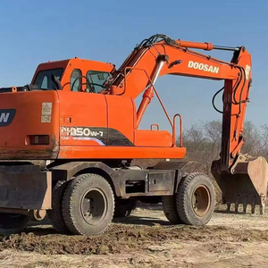 Excavadora de ruedas usada Doosan 150W DH150W DH150W-7 / Motor coreano de segunda mano Doosan DH 150 150W-7 Doosan150 - Product Image 1
