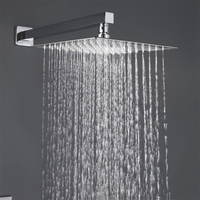 Ensemble de douche suspendu en acier inoxydable de haute qualité avec mitigeur encastré pour salle de bain