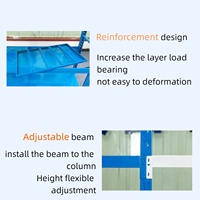 Rayons en acier sans boulons à 4 niveaux Protection contre la corrosion Étagère d'entrepôt de 100 kg en stock