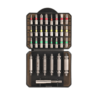 Juego de puntas de destornillador de acero S2 de 25 mm, 24 piezas, 6 extractores de tornillos, kit de herramientas magnéticas OEM listo para impacto manual, estuche rígido para tornillos dañados