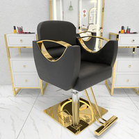 Fauteuil de Barbier Inclinable Hydraulique Nouveauté Design Vintage pour Salon de Coiffure et Esthétique