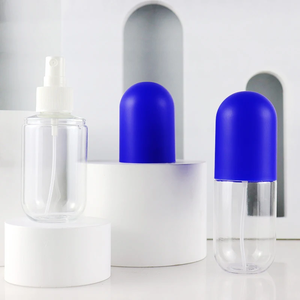 Bouteilles en plastique portables en forme de capsule de 60ml/80ml/100ml avec logo personnalisable <span class=keywords><strong>pour</strong></span> cosmétiques <span class=keywords><strong>huiles</strong></span> <span class=keywords><strong>essentielles</strong></span> gels douche scellage à la presse - Product Image 2