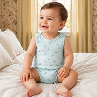 Body bébé sans manches en coton biologique personnalisé en petite série, avec épaules tombantes, vêtement nouveau-né, imprimé dinosaure personnalisé, écologique