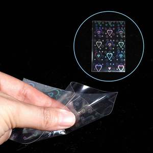 Protège-cartes en PP transparent holographique irisé anti-rayures pour cartes de visite et collections de cartes - Product Image 3