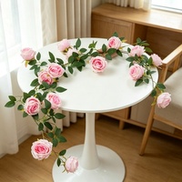 Guirlandes de roses artificielles en soie Xin Han Rong, style Monet, durables, pour arrangements floraux et murs de fleurs décoratifs