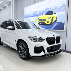 Amp-Z Front Lip Splitter For Bmw X3 G01 X4 G02 Early M Sport Piano Black Carbon Fiber Texture Matte Finish - Product Image 2