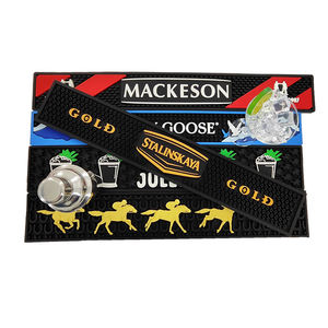Personalized Silicone PVC Bar <b>Runner</b> Rubber Pub Mat Beer Spill Pad Rail Mat Drip Tray Non Slip Table Coaster Placemat Pad - Product Image 3